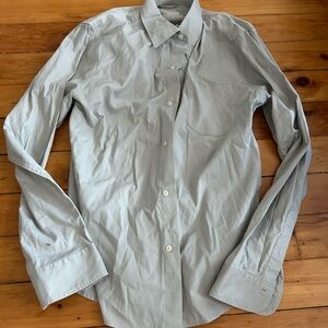 Buck Mason Large Button Down Shirt - Solid Gray large cotton